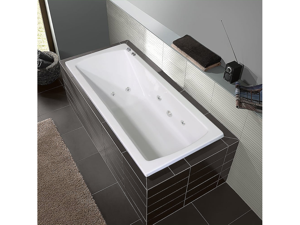 TINA HIDROMASAJE BUCK Y BUCK 72 X 150 X 40 CM 8 INYECTORES MOTOR DERECHA 1