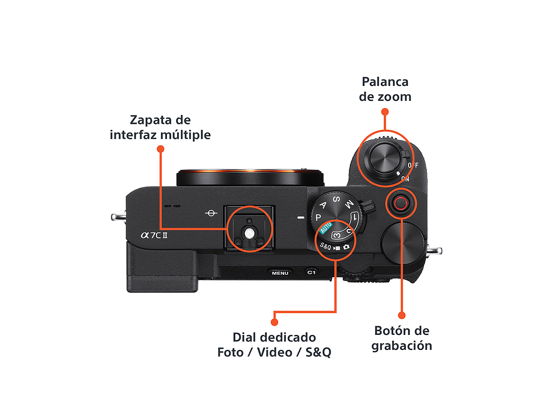 CÁMARA PROFESIONAL COMPACTA FULL FRAME MIRRORLESS ILCE-7CM2 4