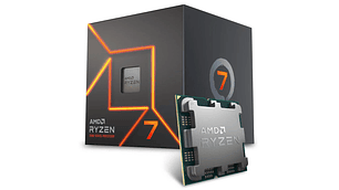 PROCESADOR AMD RYZEN 7 7700, AM5, 3.8 GHZ (HASTA 5.3 GHZ), CACHÉ 32MB, 8 NÚCLEOS, 65W