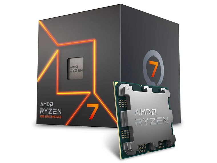 PROCESADOR AMD RYZEN 7 7700, AM5, 3.8 GHZ (HASTA 5.3 GHZ), CACHÉ 32MB, 8 NÚCLEOS, 65W 1