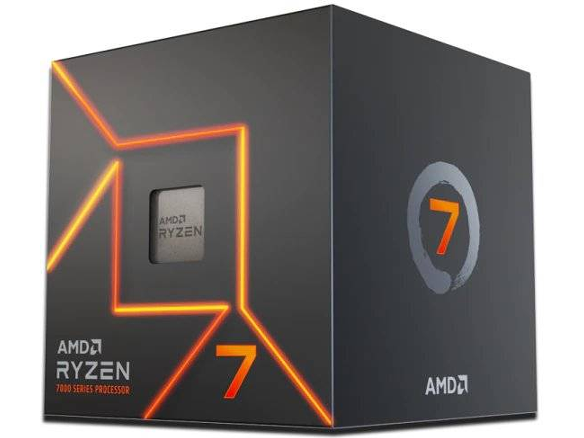 PROCESADOR AMD RYZEN 7 7700, AM5, 3.8 GHZ (HASTA 5.3 GHZ), CACHÉ 32MB, 8 NÚCLEOS, 65W 2