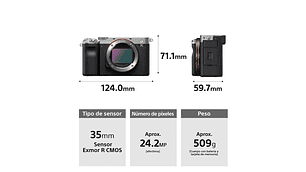 CÁMARA COMPACTA FULL-FRAME ALPHA 7C
