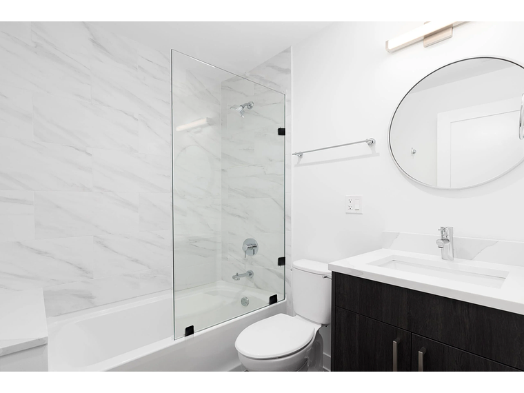 SHOWER DOOR VIDRIO TEMPLADO 90X150 CM HERRAJE NEGRO - CIVITA 1