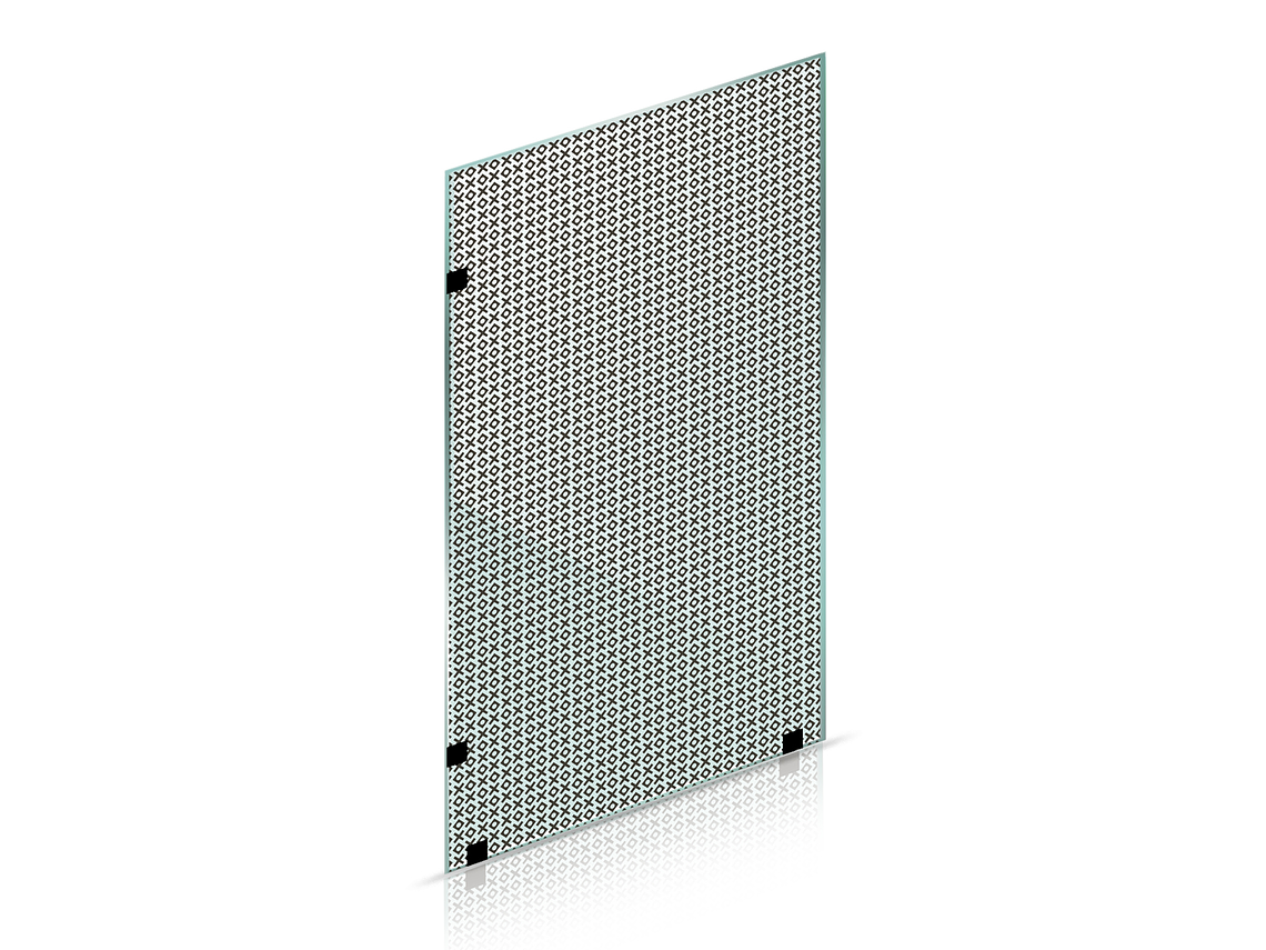 SHOWER DOOR VIDRIO TEMPLADO CON IMPRESIÓN DIGITAL 100X190 CM HERRAJE NEGRO 3