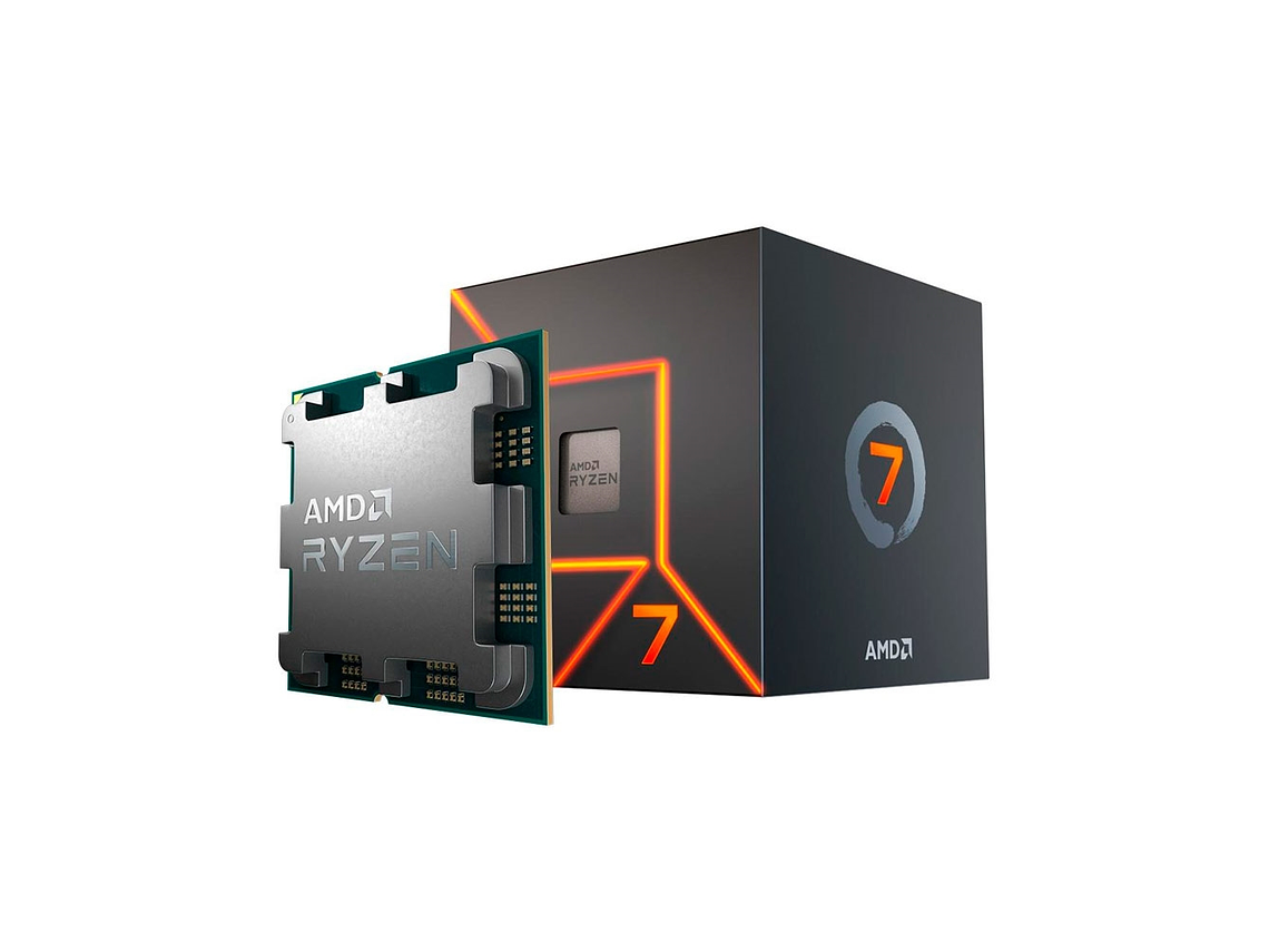 PROCESADOR AMD RYZEN 7 7700 AM5 8 CORES 16 HILOS 3.8/5.3GHZ 2