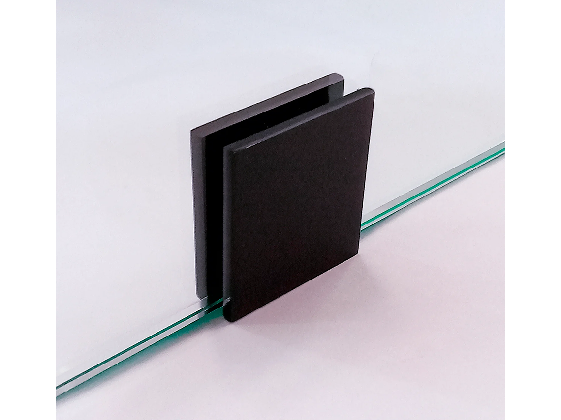 SHOWER DOOR VIDRIO TEMPLADO 90X150 CM HERRAJE NEGRO - CIVITA 3