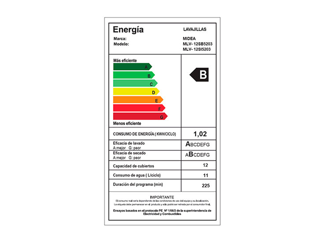 LAVAVAJILLAS MIDEA 12 CUBIERTOS BLANCO 10