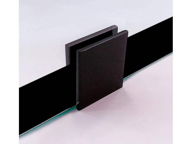 SHOWER DOOR VIDRIO TEMPLADO CON IMPRESIÓN DIGITAL 100X190 CM HERRAJE NEGRO 2