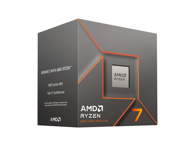 PROCESADOR AMD RYZEN 7 8700F, 5GHZ MAX, 8CORE 16HILOS, AM5 2