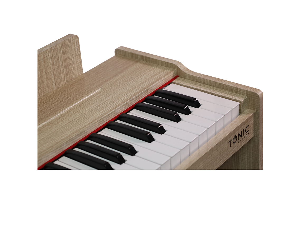PIANO TONIC CON SILLÍN NIÑOS TON-75 CAFÉ 2