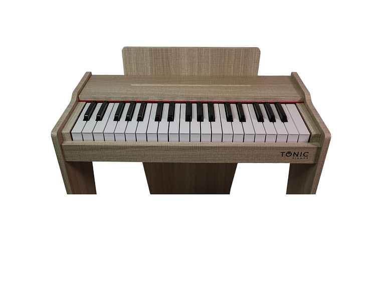 PIANO TONIC CON SILLÍN NIÑOS TON-75 CAFÉ 3