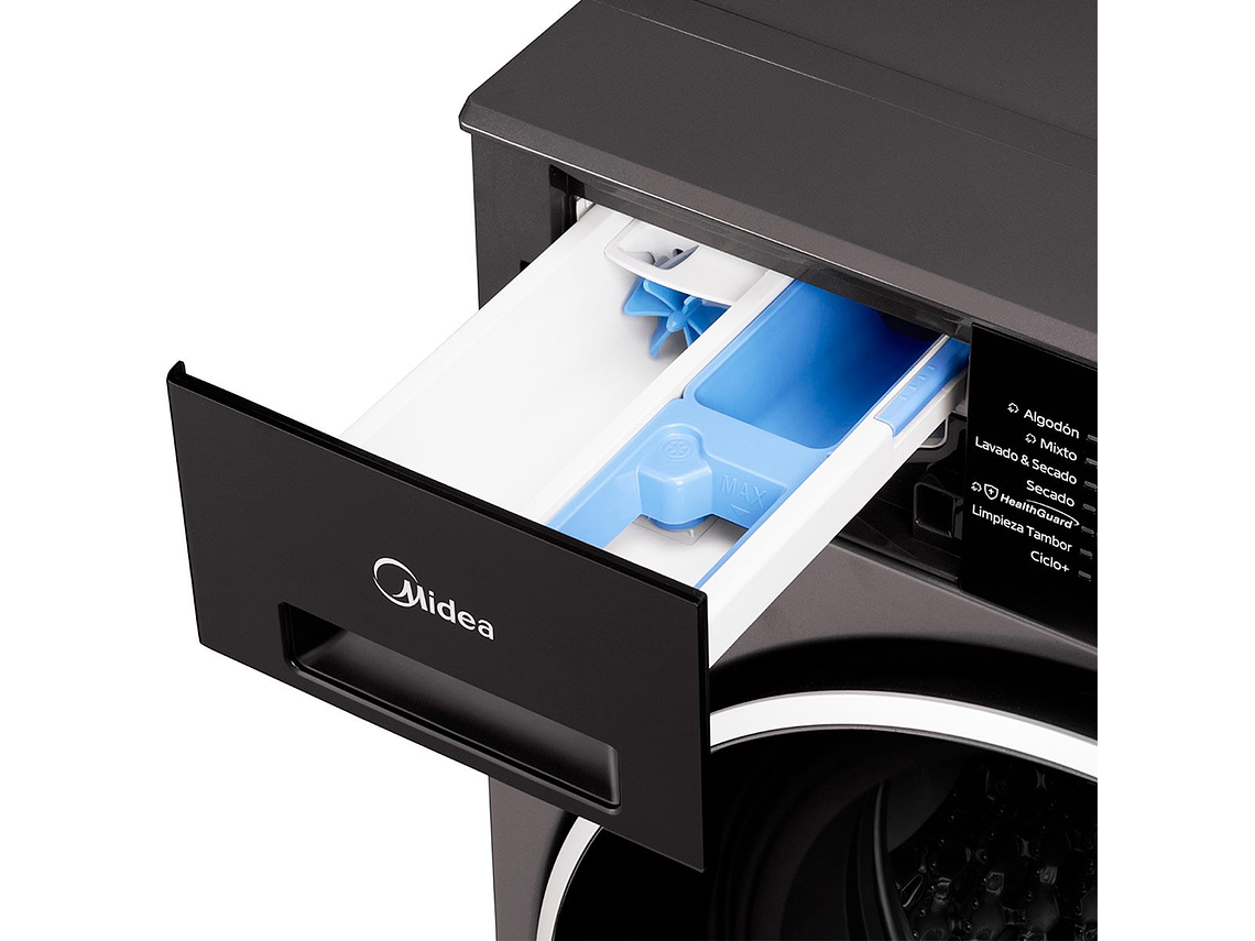 LAVADORA SECADORA CARGA FRONTAL MIDEA MF210D120WB/T 12KG/10KG GRAFITO 5