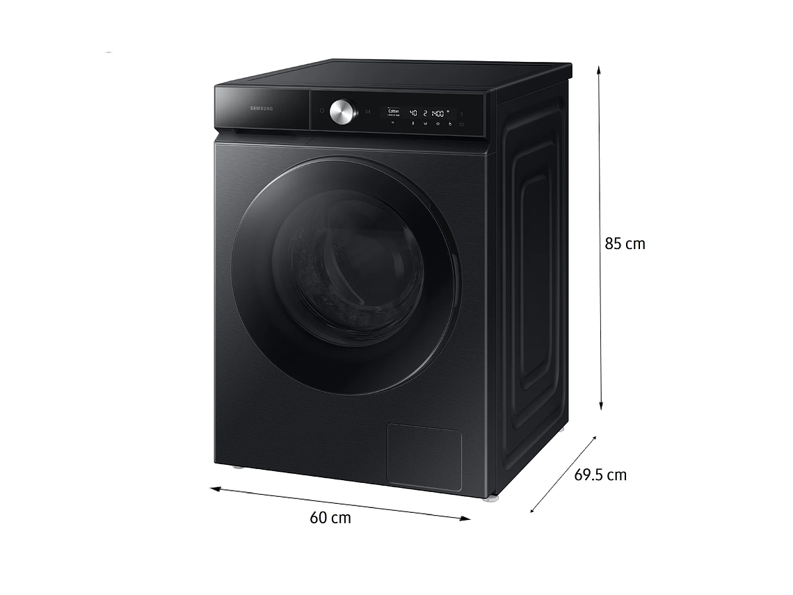 LAVADORA SECADORA BESPOKE 14KG / 9KG CON INTELIGENCIA ARTIFICIAL EN ECOBUBBLE NEGRA 8