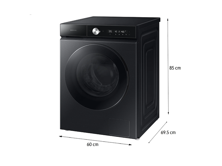 LAVADORA SECADORA BESPOKE 14KG / 9KG CON INTELIGENCIA ARTIFICIAL EN ECOBUBBLE NEGRA 8