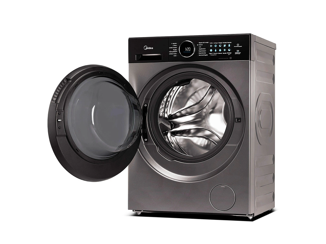 LAVADORA SECADORA CARGA FRONTAL MIDEA MF210D120WB/T 12KG/10KG GRAFITO 6
