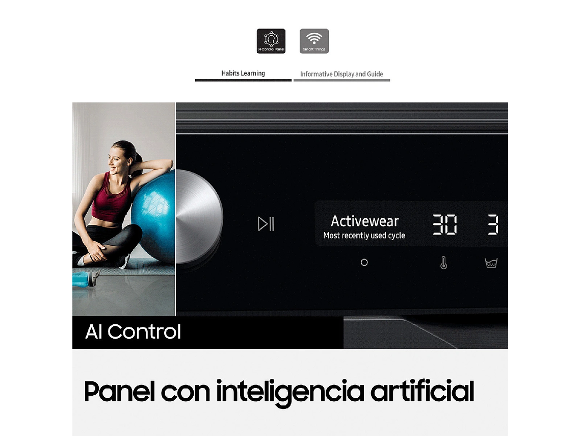 LAVADORA SECADORA SAMSUNG BE SPOKE WD14BB904DGB 14KG/9KG NEGRO 10