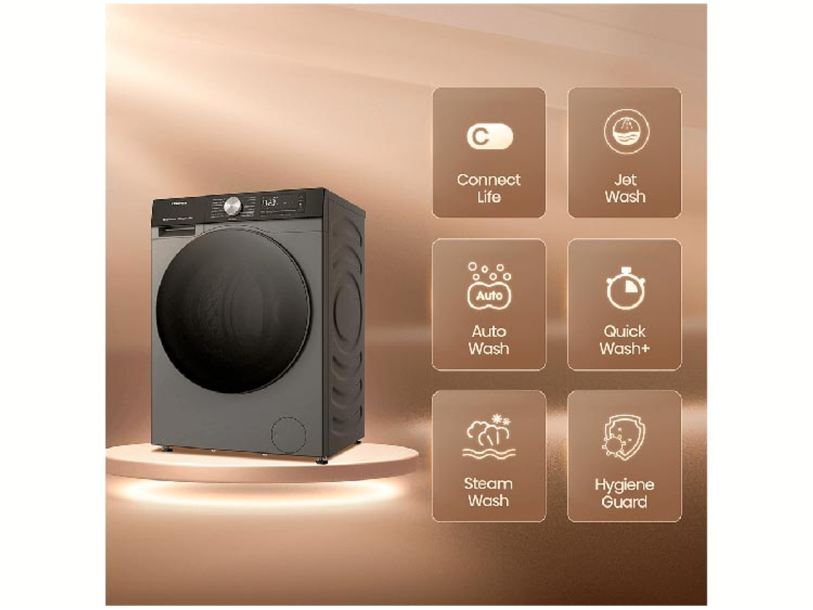 LAVADORA SECADORA HISENSE 14 KG 10 KG CARGA FRONTAL WD3S1443BT 4