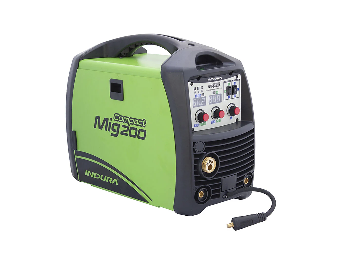 SOLDADORA INDURA COMPACTMIG 200 INVERSORA MIG/MMA/TIG 2