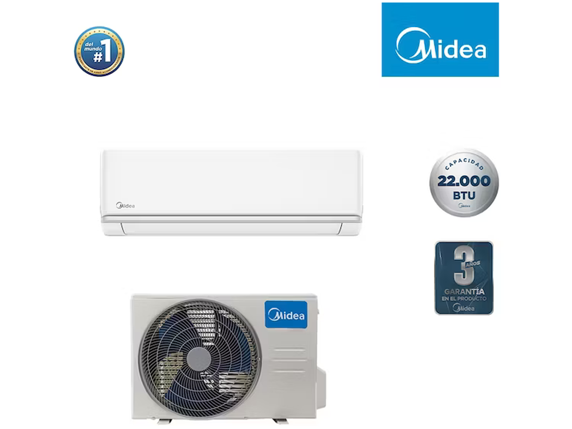 AIRE ACONDICIONADO FRIO-CALOR MIDEA ONOF 22000BTU. 6