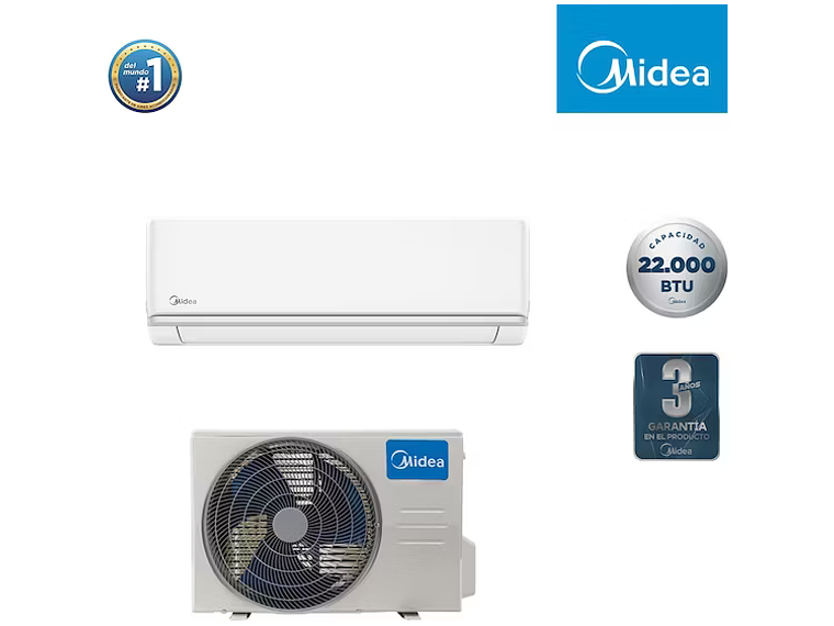 AIRE ACONDICIONADO FRIO-CALOR MIDEA ONOF 22000BTU. 6