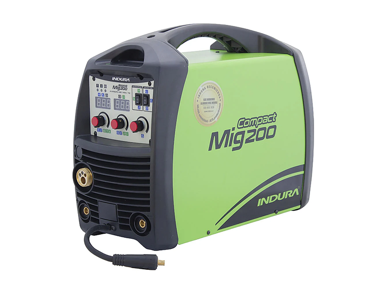 SOLDADORA INDURA COMPACTMIG 200 INVERSORA MIG/MMA/TIG 3