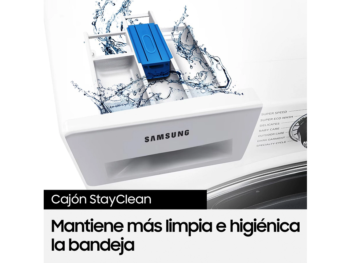 LAVADORA SECADORA SAMSUNG 11 KG 7 KG CARGA FRONTAL WD11M4473MW DIGITAL INVERTER /ZS 8