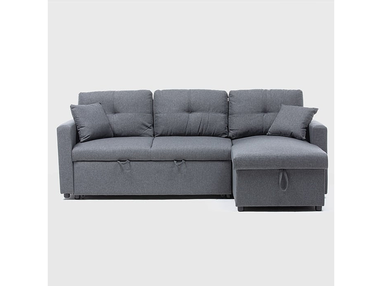 SOFÁ DANIELS KMB1002GY LIBRE DISPOSICIÓN 3 CUERPOS GRIS CAMA 2 PLAZAS MODERNO 1