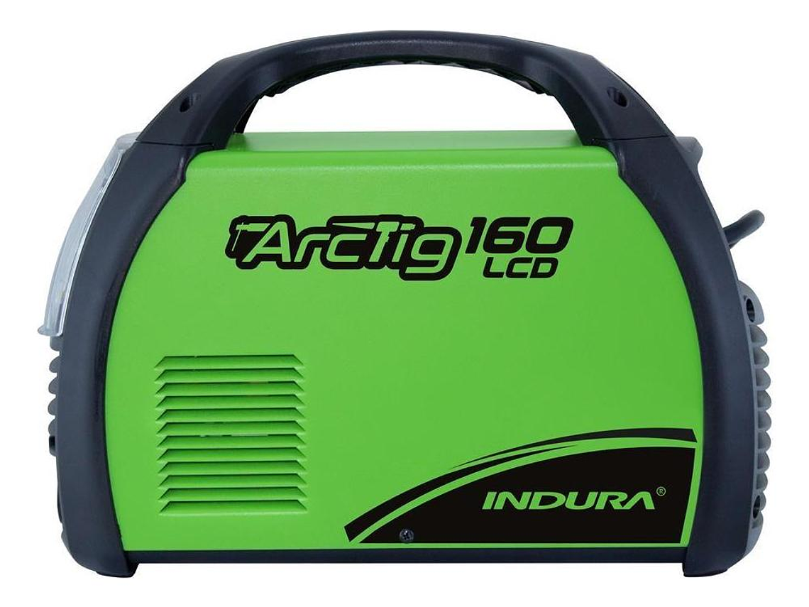 SOLDADORA INVERTER 160A INDURA CON PANTALLA LCD PROTECCION SOBRECARGA 3