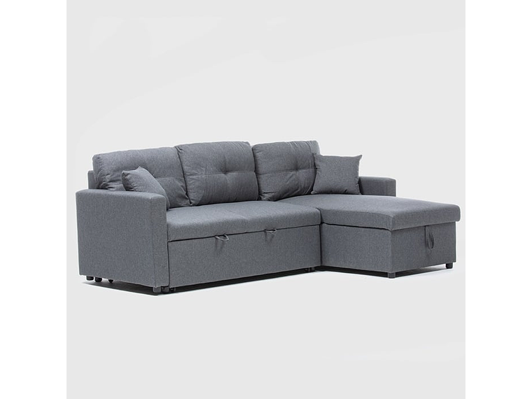 SOFÁ DANIELS KMB1002GY LIBRE DISPOSICIÓN 3 CUERPOS GRIS CAMA 2 PLAZAS MODERNO 3