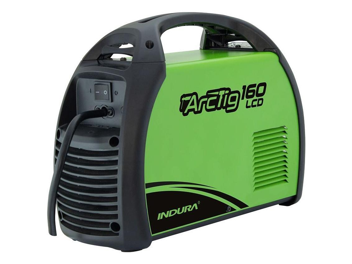 SOLDADORA INVERTER 160A INDURA CON PANTALLA LCD PROTECCION SOBRECARGA 5