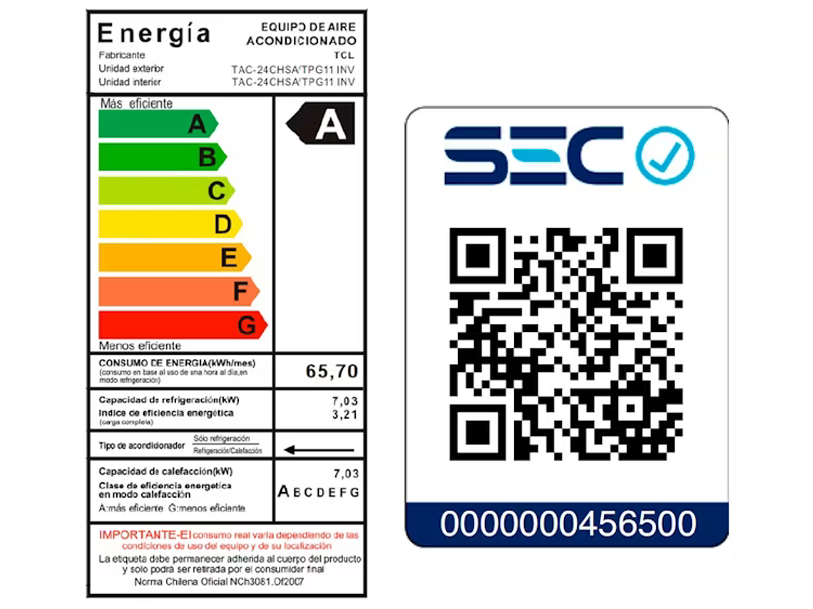 IRE ACONDICIONADO INVERTER SMART TCL 24000 BTU FRIO/CALOR 2