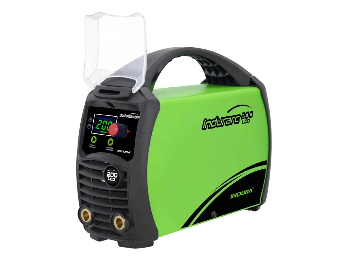 SOLDADORA INVERTER INDURA 200 LCD, PORTATIL Y DURADERA 1