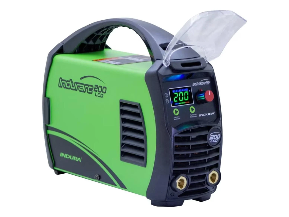 SOLDADORA INVERTER INDURA 200 LCD, PORTATIL Y DURADERA 2