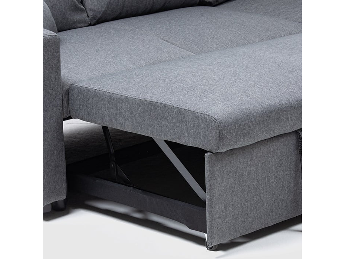 SOFÁ DANIELS KMB1002GY LIBRE DISPOSICIÓN 3 CUERPOS GRIS CAMA 2 PLAZAS MODERNO 6