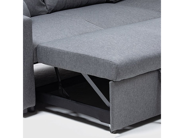 SOFÁ DANIELS KMB1002GY LIBRE DISPOSICIÓN 3 CUERPOS GRIS CAMA 2 PLAZAS MODERNO 6