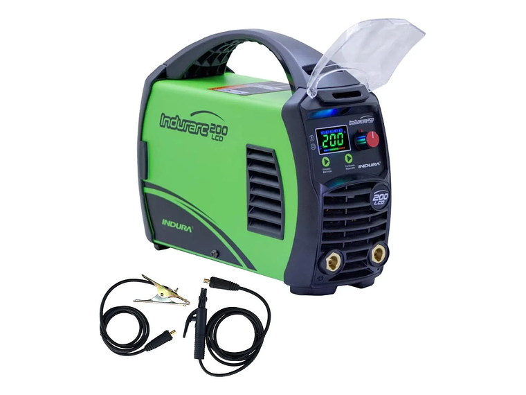 SOLDADORA INVERTER INDURA 200 LCD, PORTATIL Y DURADERA 4