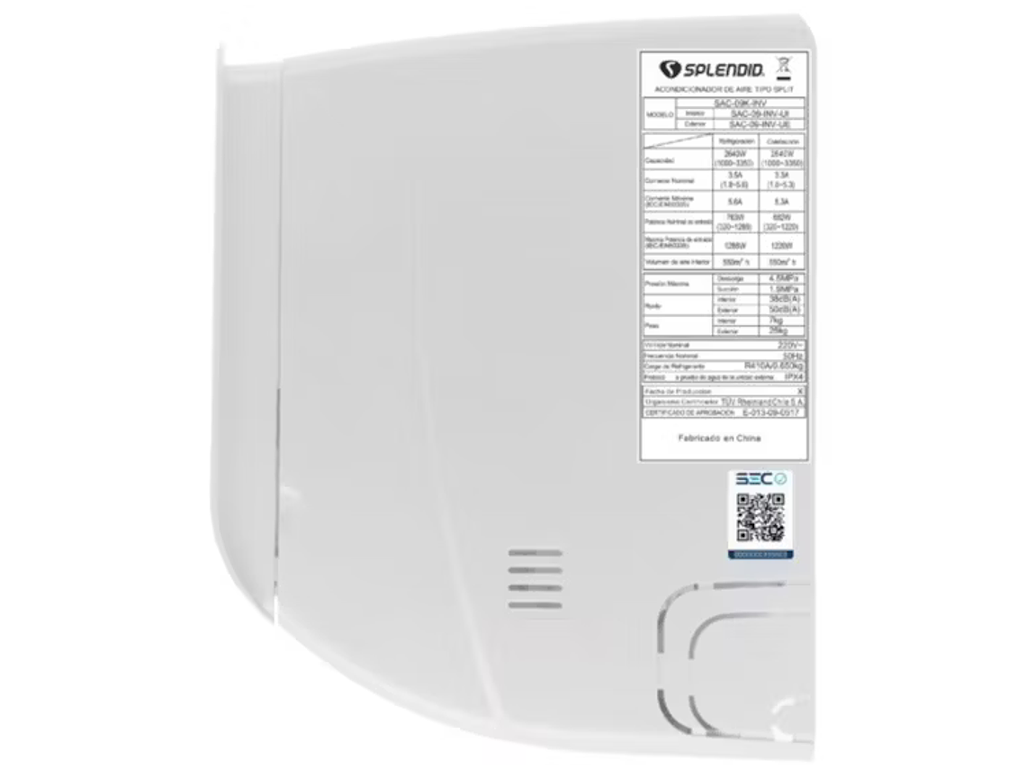 AIRE ACONDICIONADO SPLIT INVERTER12000BTUFRIO/CALOR WIFI VIRUS PROTECT 2