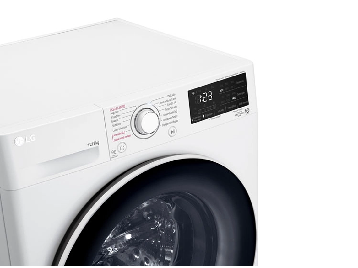 LAVADORA SECADORA LG WD12WVC5S6 12KG/7KG BLANCO 5