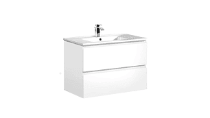 MUEBLE VANITORIO BÄRA OSLO 100CM BLANCO BRILLANTE