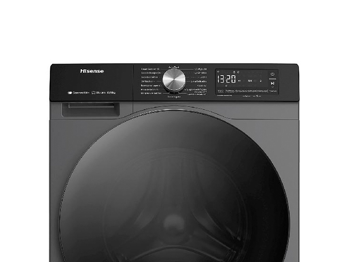 LAVADORA SECADORA CARGA FRONTAL HISENSE WD3S1243BT 12KG/8KG GRAFITO 1