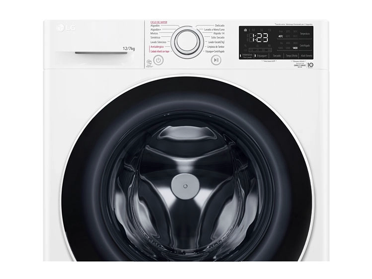 LAVADORA SECADORA LG WD12WVC5S6 12KG/7KG BLANCO 7