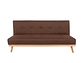 SOFA CAMA CHANTILLY ENOK 3 CUERPOS CHENILLE CHOCOLATE - Miniatura 2