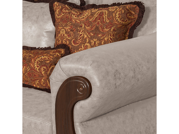 JUEGO DE LIVING 3 2 1 1 ESTAMBUL CREMA 9