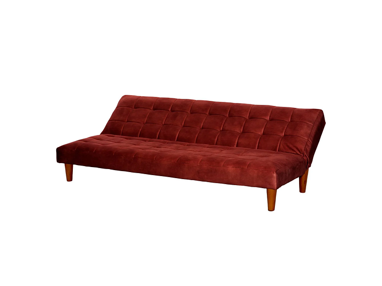 FUTON TURIN CUERO KENTUCKY ROJO 2