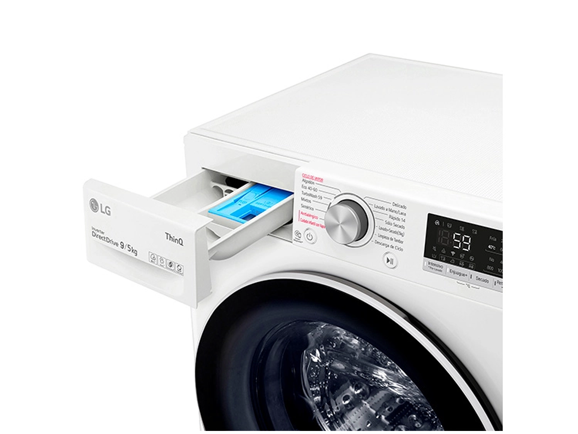 LAVADORA SECADORA LG WD9WVC4S6 9KG/5KG BLANCO 6