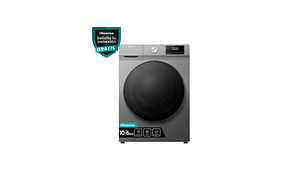 LAVADORA SECADORA CARGA FRONTAL HISENSE WD3Q1042BT 10KG/6KG GRIS