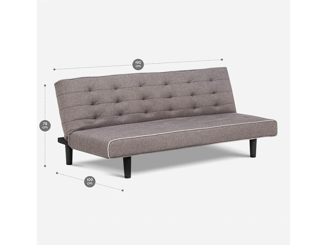 FUTÓN ROSEN OLIVIA 3 CUERPOS GRIS 4