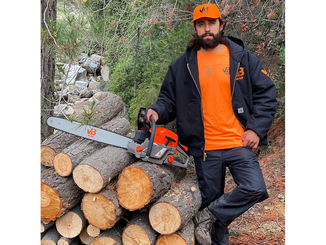 MOTOSIERRA VAN BEEK VB-60 GASOLINA 59 CC 3.4 HP ESPADA 55.88 CM 2