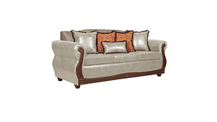 JUEGO DE LIVING 3 2 1 1 GRAN COLUMBIA CREMA