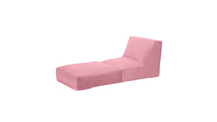 SOFÁ LATAM HOME BARI PALO ROSA CAMA TELA VELVET